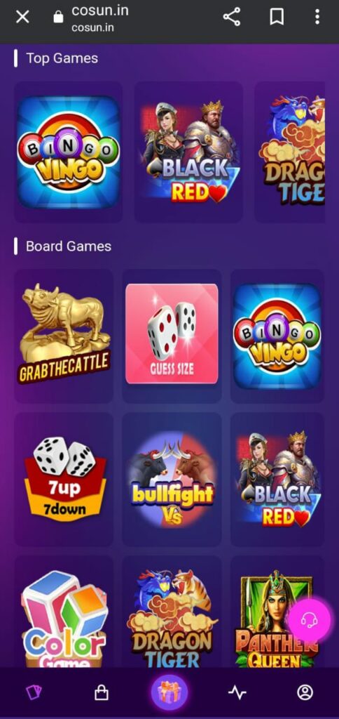 Cosun app Top Games